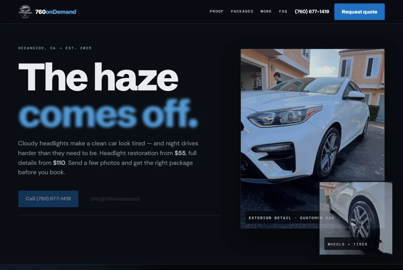760 On Demand homepage
