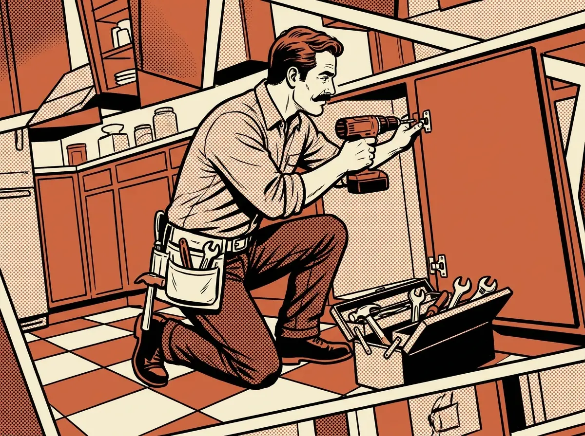 Handyman repair with drill